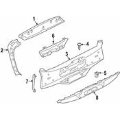 BMW Liftgate Trim Cover - Genuine BMW 51499450257