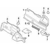 BMW Trunk Floor Access Cover - Genuine BMW 51499479621
