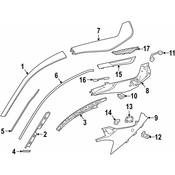 BMW Retaining Strip B-Pillar Left - Genuine BMW 51627336417