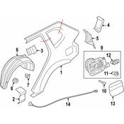 BMW Cover Wheel Housing Rear Left - Genuine BMW 51712990087