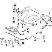 BMW Sealing Engine Compartment Left - Genuine BMW 51713400363