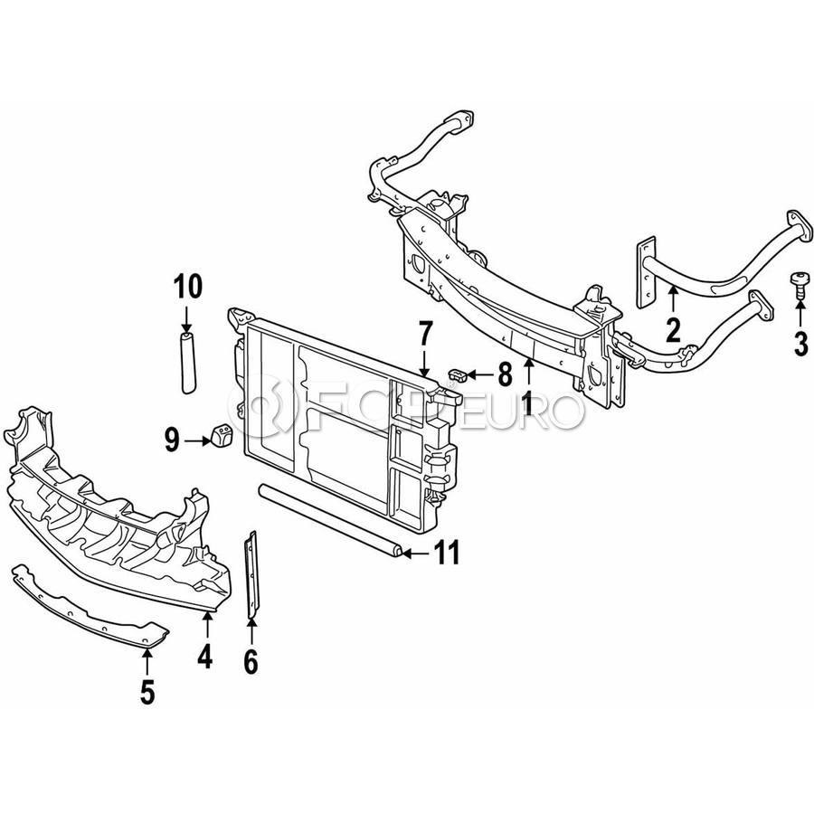 BMW Sealing Cooling-Air Duct - Genuine BMW 51717009443 | FCP Euro