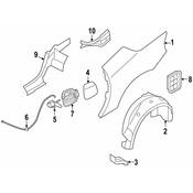 BMW Deflector Lip Rear Right - Genuine BMW 51717209818
