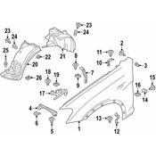 BMW CoverWheel ArchRear SectionFront Left - Genuine BMW 51717213643