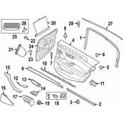BMW Crashpad Door Rear Left - Genuine BMW 51717270091
