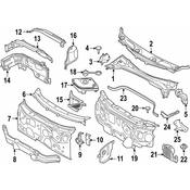 BMW Fender Rail Reinforcement - Genuine BMW 51717351482
