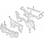 BMW Cowl Cover - Genuine BMW 51717387574