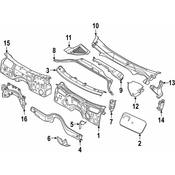 BMW Cowl Panel - Genuine BMW 51717394812