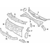 BMW Cowl Cover - Genuine BMW 51717429610