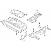 BMW Upper Right Engine Compartment Cover (D=112mm) - Genuine BMW 51718201164