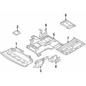 BMW Radiator Support Splash Shield - Genuine BMW 51718240510