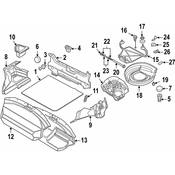 BMW Spare Tire Compartment Cover - Genuine BMW 51718400732