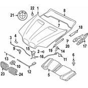 BMW Sealing Bonnet - Genuine BMW 51718403225