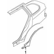 BMW Wheel Arch Molding - Genuine BMW 51718408708