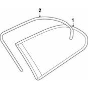 BMW Edge Protection Side Window Rear Left - Genuine BMW 51727110581