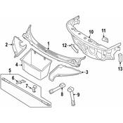 BMW Cover Top Right - Genuine BMW 51747333880