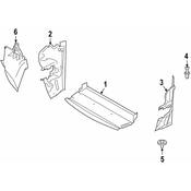 BMW Air Duct Side Left (M) - Genuine BMW 51747903730