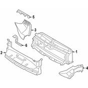 BMW Radiator Support Air Duct - Genuine BMW 51748064146