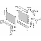 BMW Radiator Support Baffle - Genuine BMW 51748070329