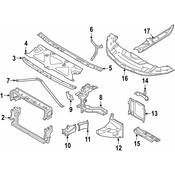 BMW Radiator Support Air Duct - Genuine BMW 51748072618