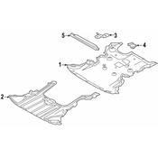 BMW Radiator Support Splash Shield - Genuine BMW 51752990575