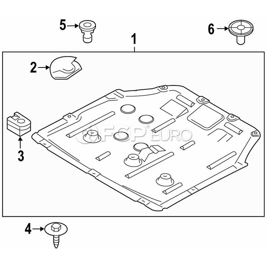 Mini Powertrain Skid Plate - Genuine Mini 51755A01569 | FCP Euro