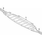 BMW Underbody Panelling Front - Genuine BMW 51757255131