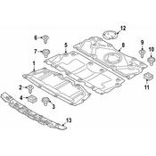 BMW Radiator Support Splash Shield - Genuine BMW 51757447179