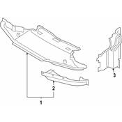 BMW Radiator Support Splash Shield - Genuine BMW 51758042976