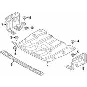 BMW Radiator Support Splash Shield - Genuine BMW 51758092194
