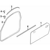MINI Door Seal Retainer Plate - Genuine MINI 51762759201