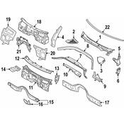 BMW Cowl Plenum Panel Seal - Genuine BMW 51767419383