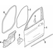 BMW Door Shell Seal - Genuine BMW 51767439318