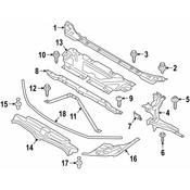 BMW Radiator Support Access Cover - Genuine BMW 51767461970