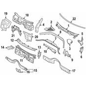 BMW Cowl Plenum Panel Seal - Genuine BMW 51768075015