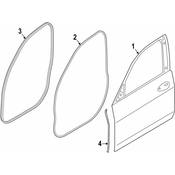 BMW Door Shell Seal - Genuine BMW 51769465615