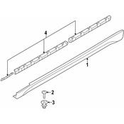BMW Rocker Panel Molding Grommet - Genuine BMW 51772993564