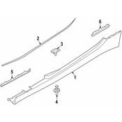 BMW Support Sill Right - Genuine BMW 51777192060