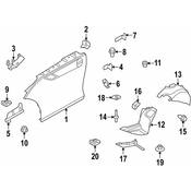 BMW CoverWheel ArchRear SectionFront Left - Genuine BMW 51777213427