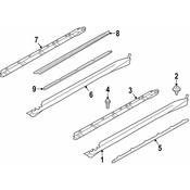 BMW Trim Strip Side Sill Left (Pure Experience) - Genuine BMW 51777321875