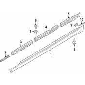 BMW Rocker Panel Molding Reinforcement - Genuine BMW 51777387345