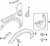 Mini Wheel Arch Molding - Genuine Mini 51777389364