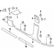 Mini Door Trim Sill Plate Insert - Genuine Mini 51777410640
