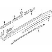 BMW Rocker Panel Molding Insulator - Genuine BMW 51777443700