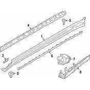 BMW Rocker Panel Molding Bracket - Genuine BMW 51777469385