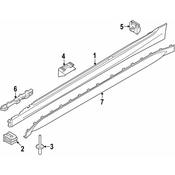 BMW Rocker Panel Molding Bracket - Genuine BMW 51778069384