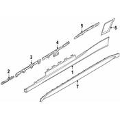 BMW Rocker Panel Molding Bracket - Genuine BMW 51778076445