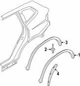 BMW Wheel Arch Molding Bracket - Genuine BMW 51778745917