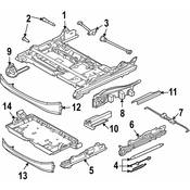 BMW Seat Track - Genuine BMW 52107120192