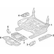 BMW Seat Track Cover Cap - Genuine BMW 52107314013